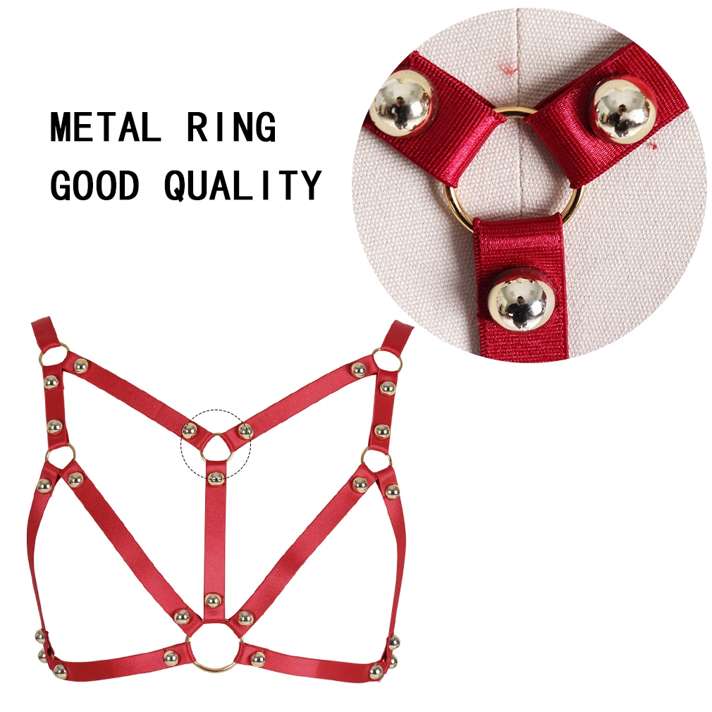

Women's Underwear Sexy Lingerie Hollow Chest Crop Tops Harness For Women Goth Accessories Wedding Garter Belt Festival Clothing