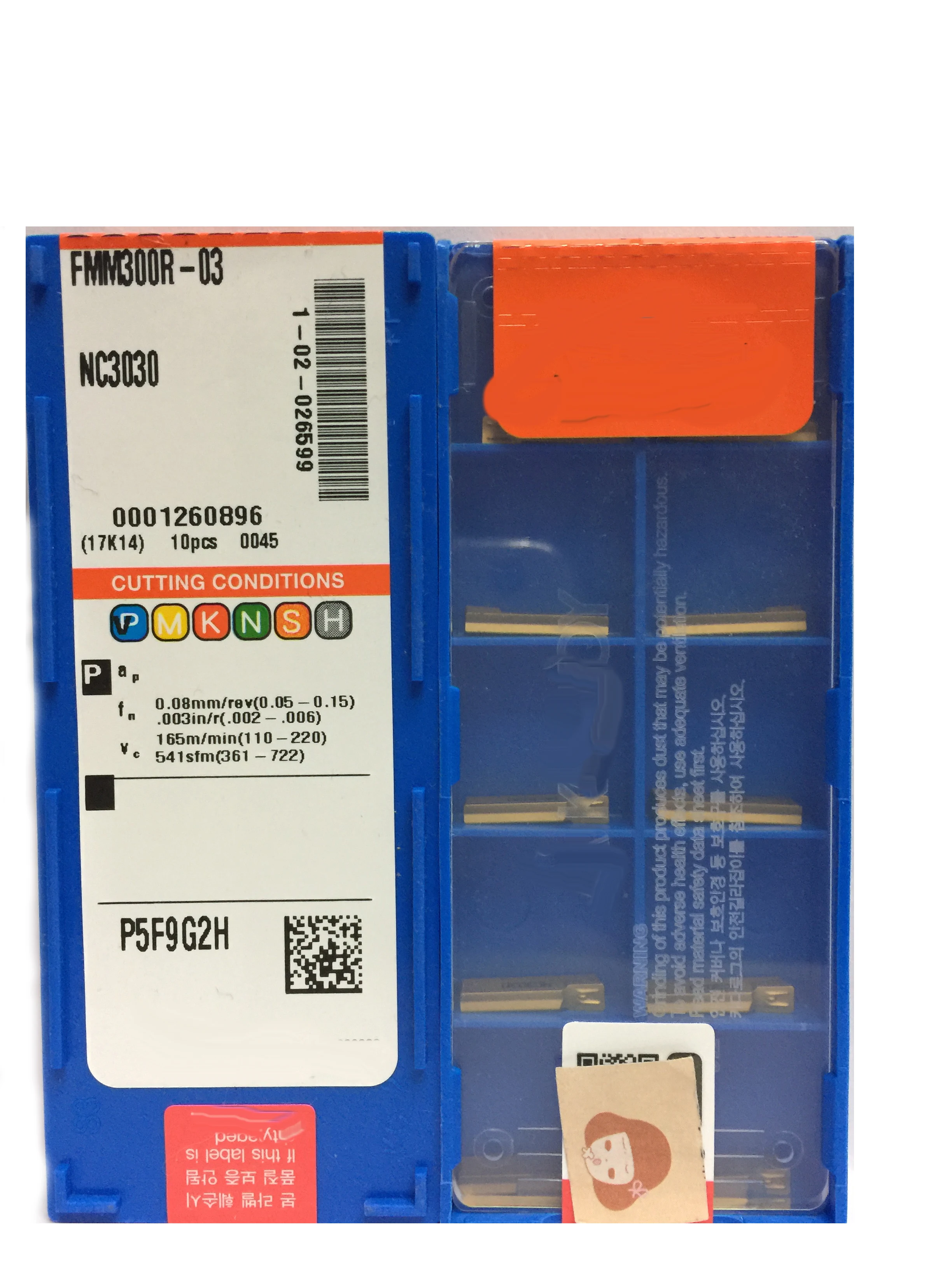 

100% Original FMM FMM300R-03 NC3030 PC9030 Carbide Insert Blades Used For Steel Processing CNC Lathe Blade Quality Assurance