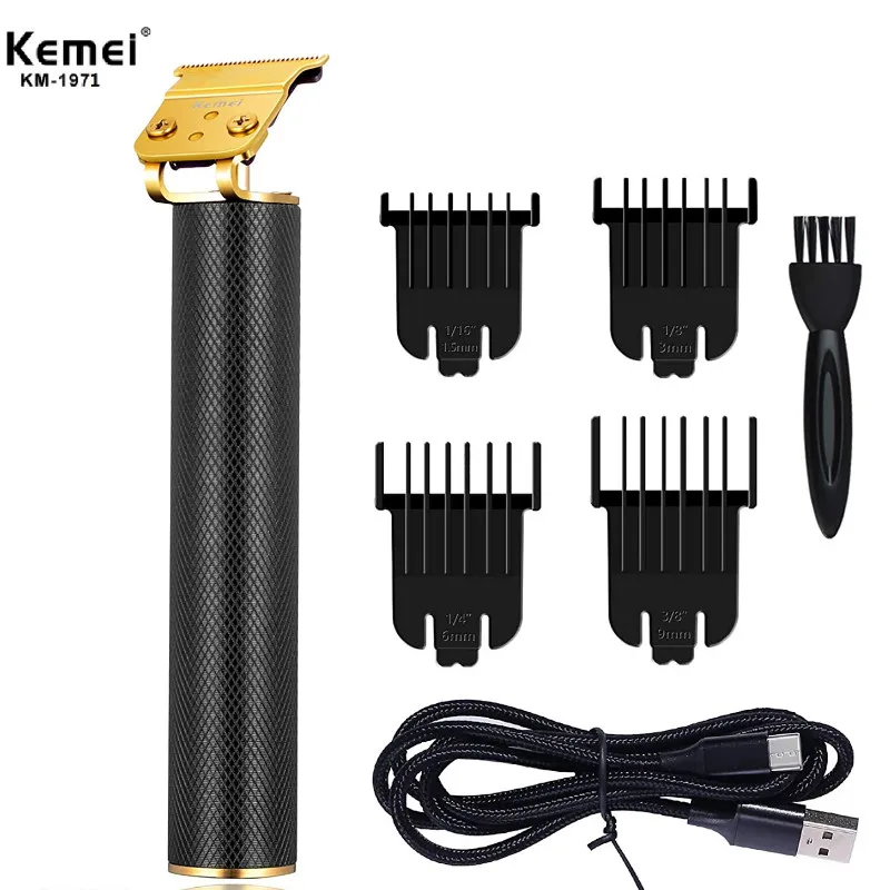 

Kemei 1971 Professional Hair Clippers for Men Grooming Beard Trimmer Shavers Close Cutting Salon Cordless Rechargeable Quiet