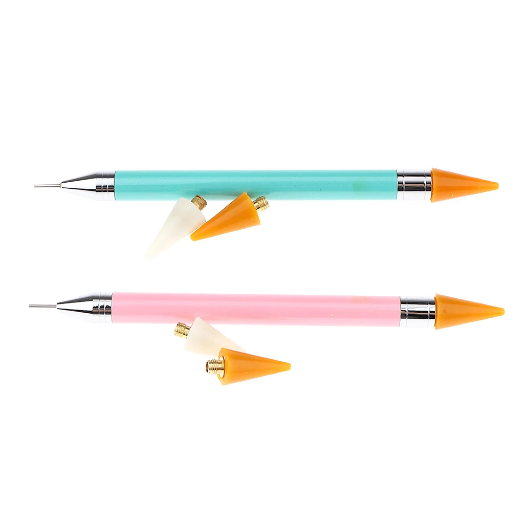 2 способа нейл-арта Стразы точечные инструменты для украшения ногтей аппликатор