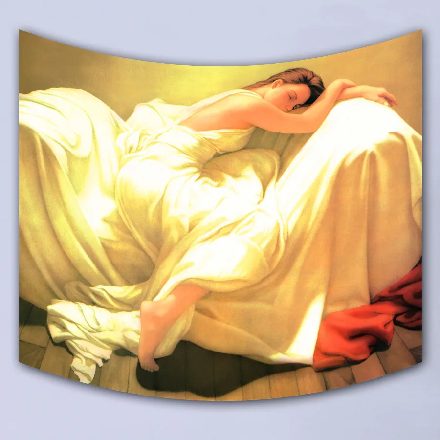 Картина маслом для девушек Настенный декор настенное одеяло гобелен на заказ