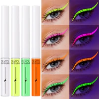 8 colors waterproof luminous eyeliner uv light pastel neon eyeliner anti sweat long lastin cosmetics liquid eyeliner eye makeup