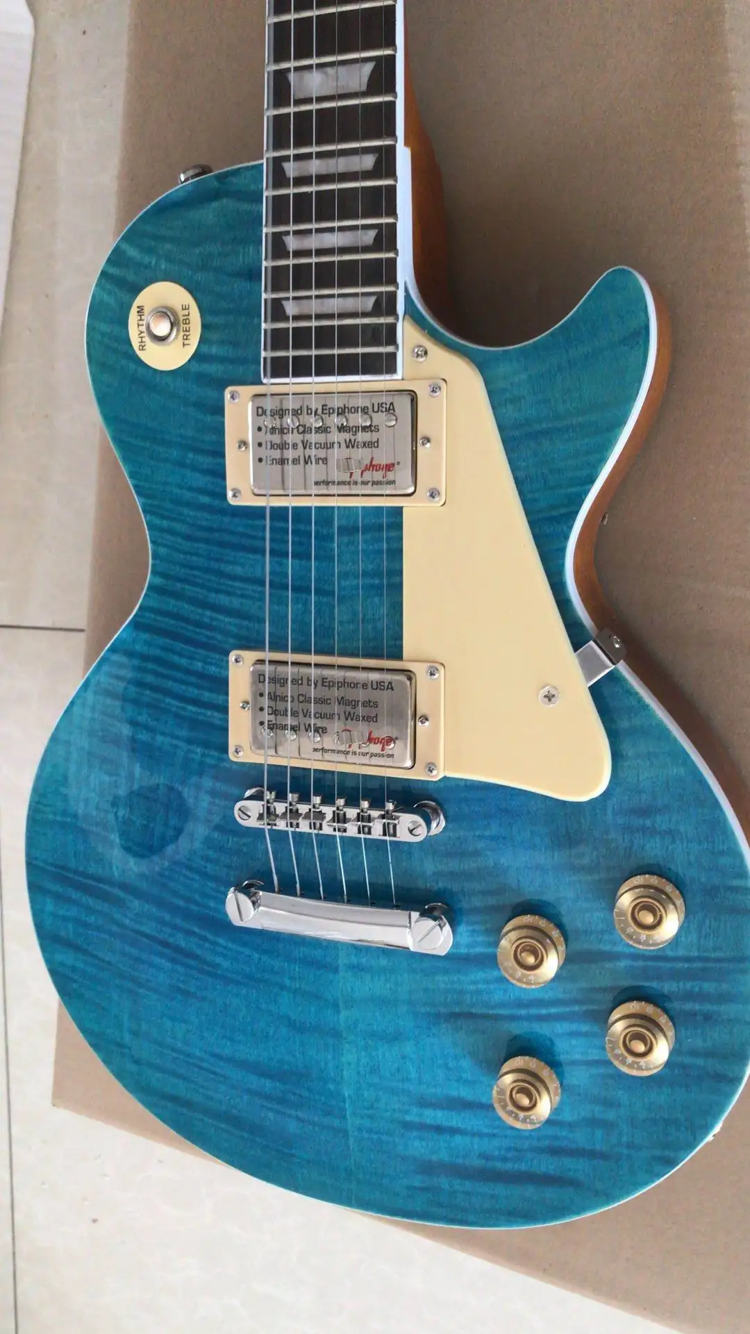 Оптовая продажа гитары новая модель электрической Lpstandard высшего качества в Blue