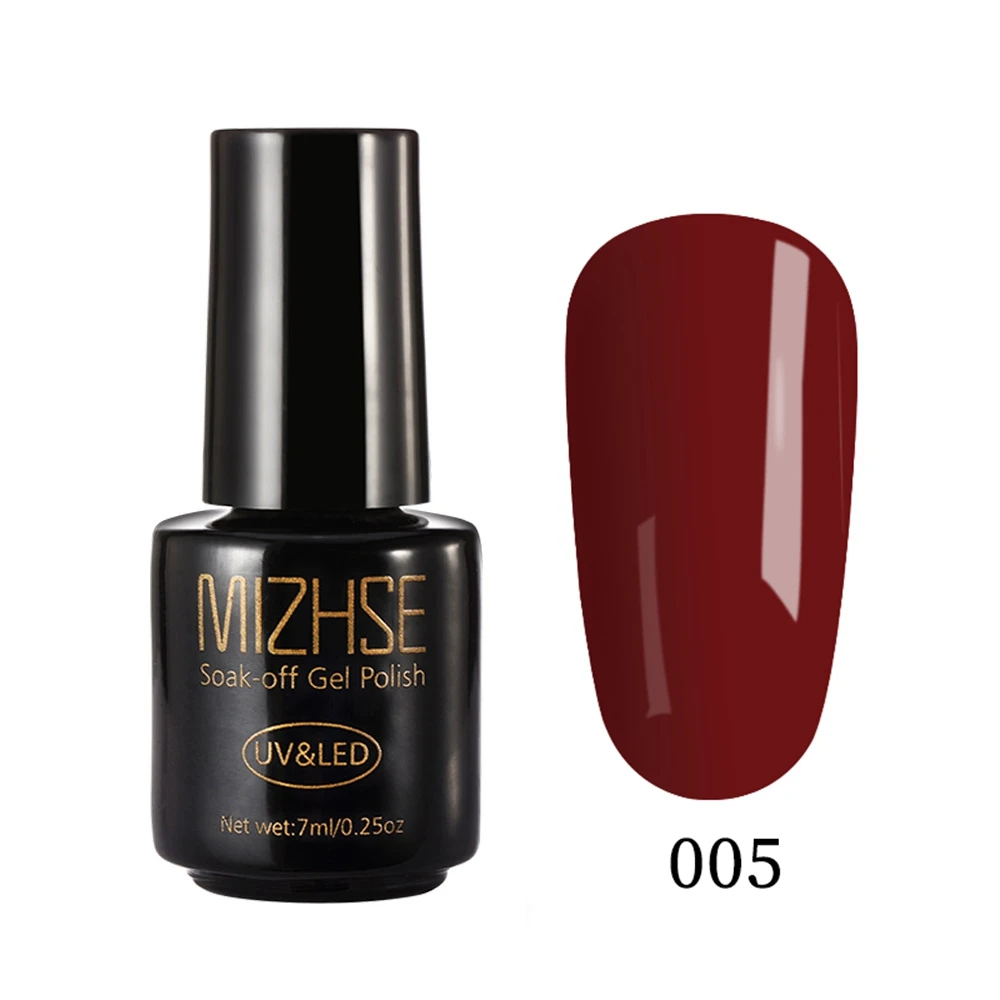 MGH005 MIZHSE Гель-лак для ногтей 7 мл UV Vernis Полупостоянный праймер верхнее покрытие для маникюра xx цветов гелевое покрытие для ногтей гель-арт - Цвет: MGH005