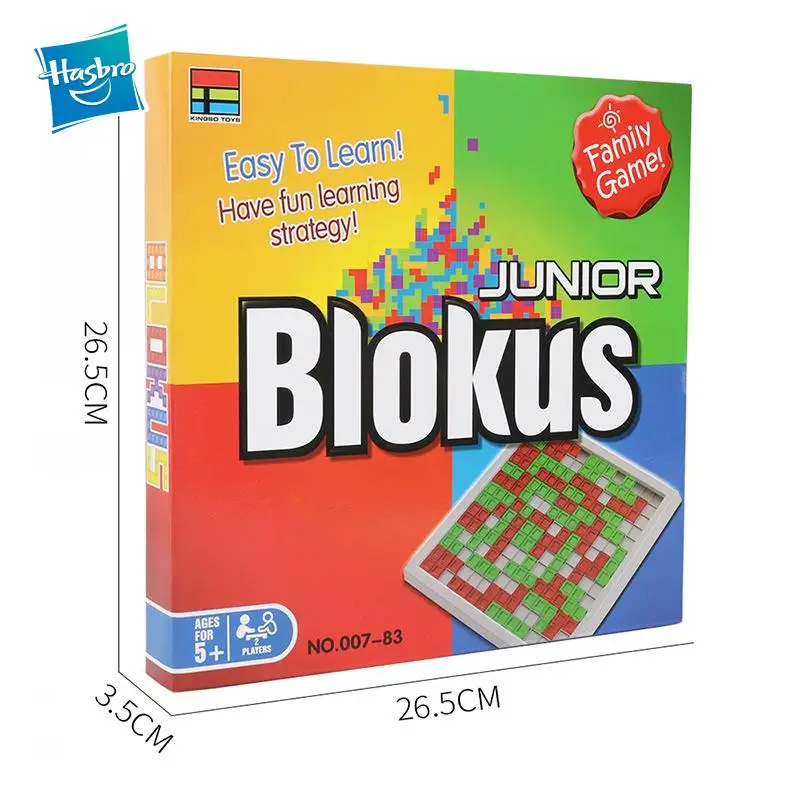 

Hasbro junior Blokus Game parent-child hand-eye communication interest cultivation Outdoor Toys Fun Party Games