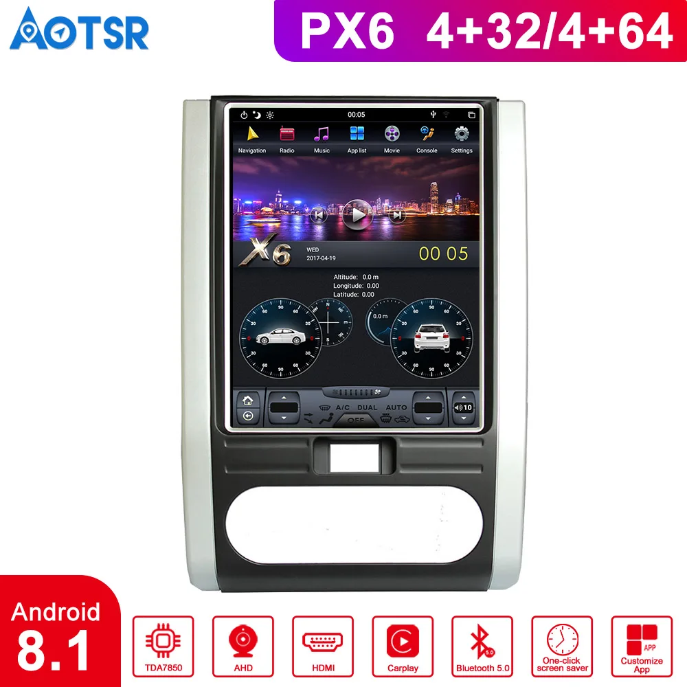 Автомобильная Мультимедийная система Android 8 1 Tesla Car для NISSAN X-TRAIL Qashqai 2007-2014 Камера