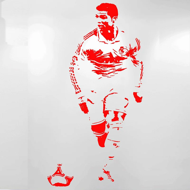 Термонаклейки с футболистом кака. Футболист на стене. Наклейки футболистов 2018. Наклейка "футболист". Футбольные стикеры.