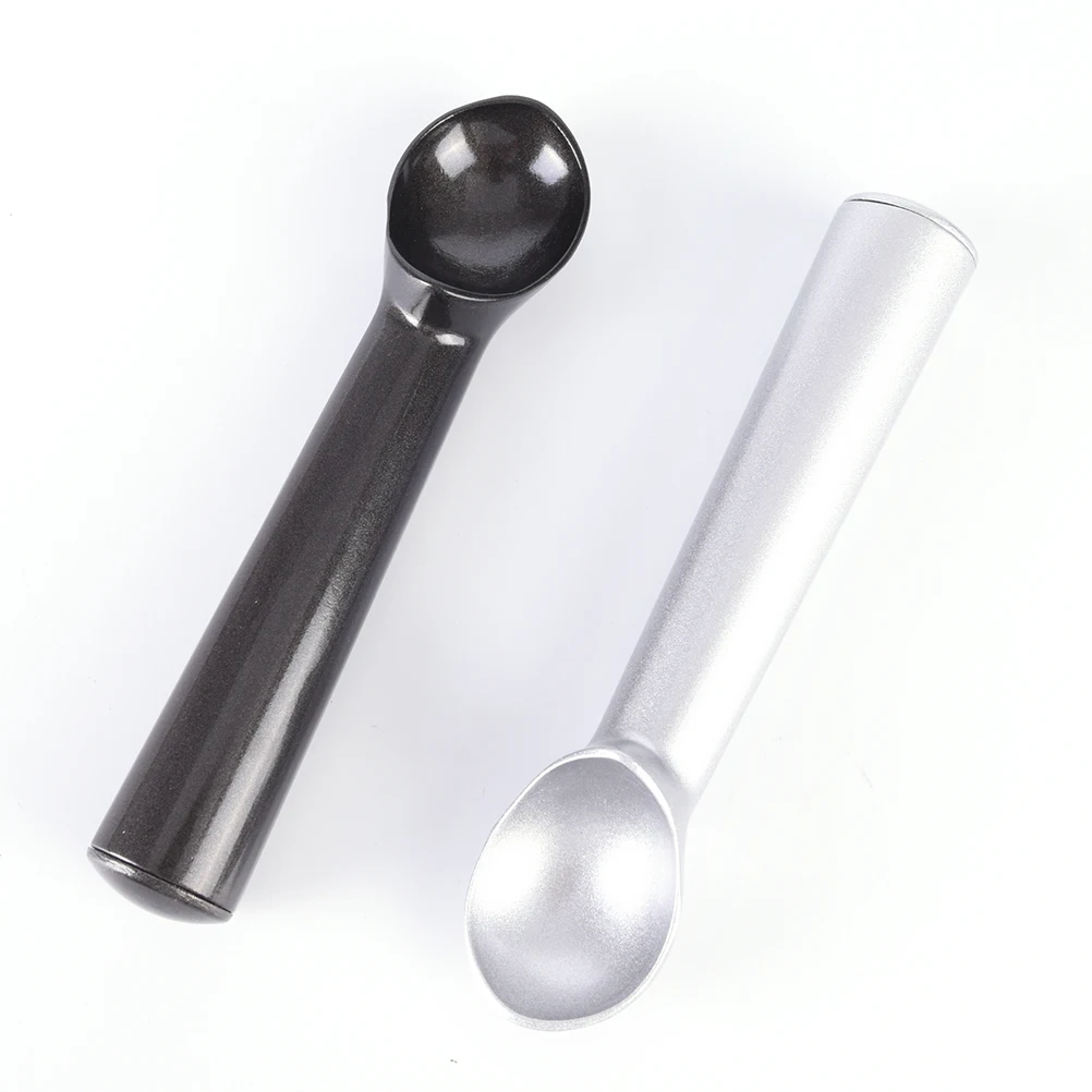 1 шт. черный/серебристый алюминиевый сплав ручка для мороженого ложка печенья