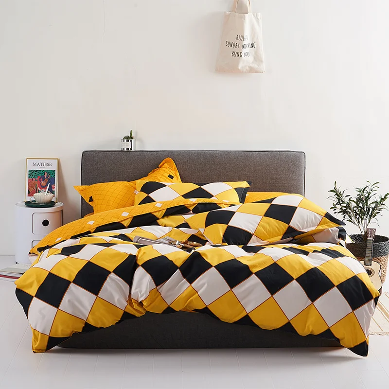 Хлопковый комплект постельного белья Lanke пододеяльник королевского размера