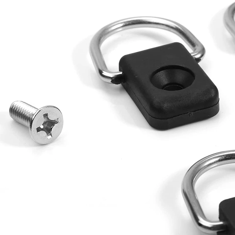 

10Pcs Kayak Boat Canoe D Ring Safety Deck Loop Mounting Tie Down Kit for Fishing Rigging Sailing Camping Accessories