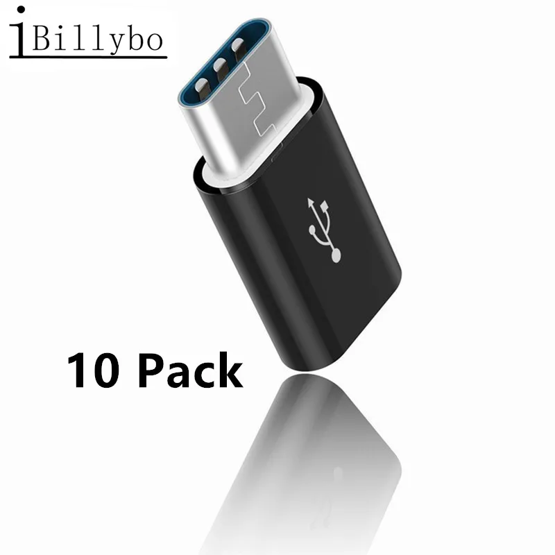 10 шт. Micro USB для Type C адаптер конвертер Samsung Galaxy S10 S9 S8 S10e M20 A30 A9 A8 2018 A3 A5 A7