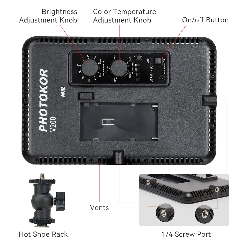 Панель осветсветодиодный ная светодиодная 8 дюймов с регулируемой яркостью 280