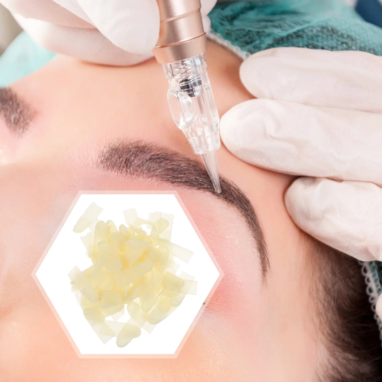 

2 упаковки одноразовых напальчников для пальцев, антистатические защитные чехлы для пальцев (цвета слоновой кости)