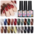 MAD DOLL 3D кошачий глаз магнитный гель Магнитный лазерный блеск для ногтей Гель-лак отмачиваемый УФ-светодиодный лак для дизайна ногтей