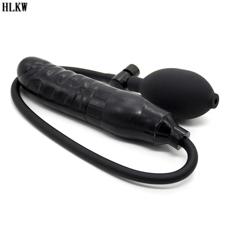 Большая силиконовая Анальная пробка надувная расширяемый анальный расширитель