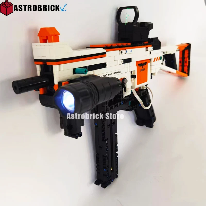 

New UMP45 Gun Model Building Blocks High-tech Guns Bricks PUBG Military SWAT Weapon 3D Model Toys For Children Birthday Gifts