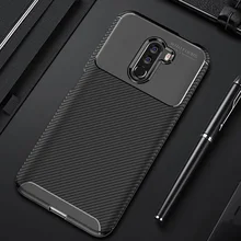 Чехол для Xiaomi Pocophone F1 чехол из углеродного волокна телефона с