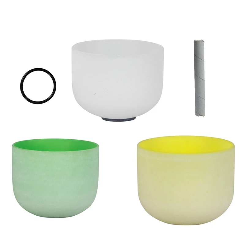 

Crystal Singing Bowl 8 Inch B Note Root Chakra Includes O-Ring and Mallet for Sound Therapy