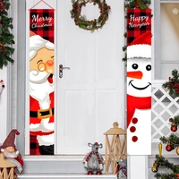 snowman nutcracker soldier banner christmas decor christmas door decor 2021 xmas gift new year 2022 kerst home decore navidad