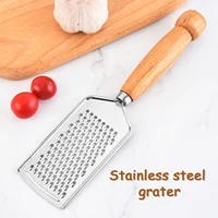 cheese lemon fruit peeler shredder mini spice grater multifunctional wood handle stainless steel fruit vegetable tool