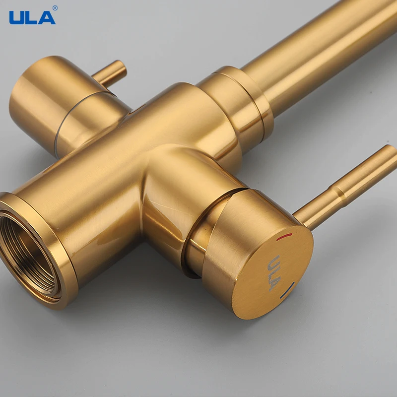 Смеситель для кухонного фильтра ULA устанавливаемый на раковину черный