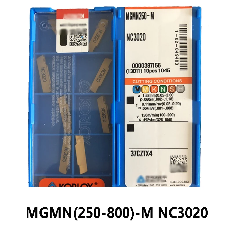 Оригинальный MGMN 250 MGMN250 M MGMN300 MGMN400 MGMN500 MGMN600 MGMN800 NC3020 карбидная вставка для