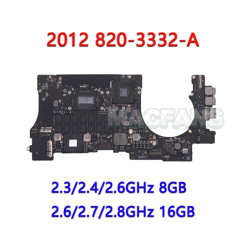 Протестированная оригинальная материнская плата A1398 для MacBook Pro 820-3332-A 820-3662-A 820-3787-A