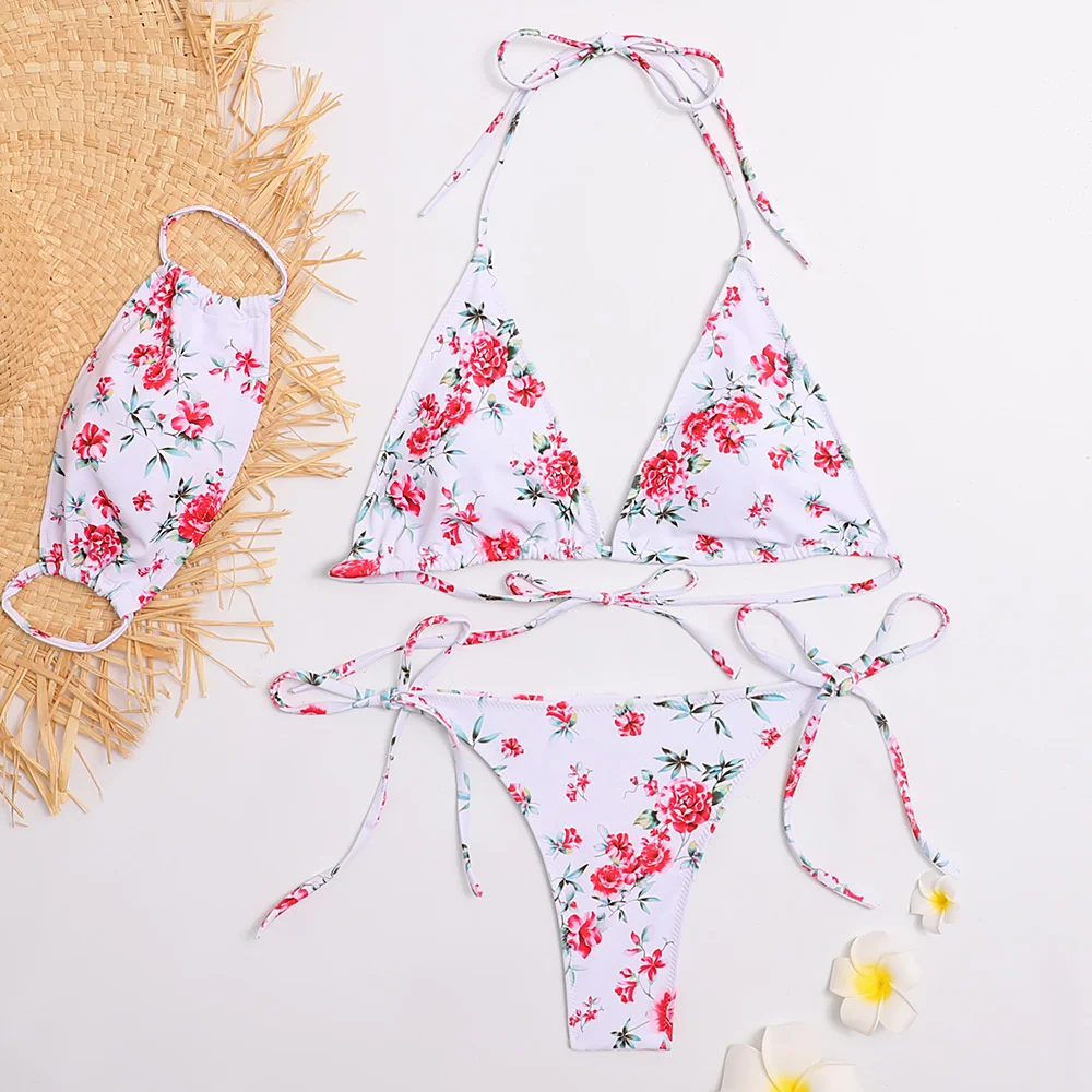 

2021 Swimsuit NEW mask Three Piece Bikini zebra snake sexy bikini beach swimsuit
