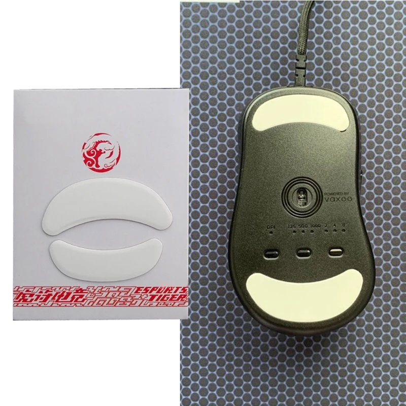 

1 set/pack Enhanced Tiger Gaming Mouse Skates Feet For VAXEE ZYGEN NP-01 White Glides Curve Edge Enhanced Version