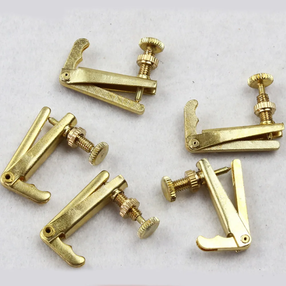 

4pcs 4/4-3/4,1/4-2/1 Professional Violin Use Plated Iron Violin Fine Tuners Spinner Adjuster