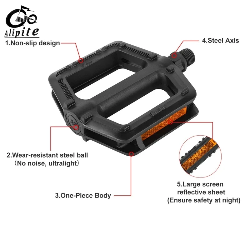 2 пары Нескользящие педали для горного и дорожного велосипеда 9 дюймов 16 | Спорт