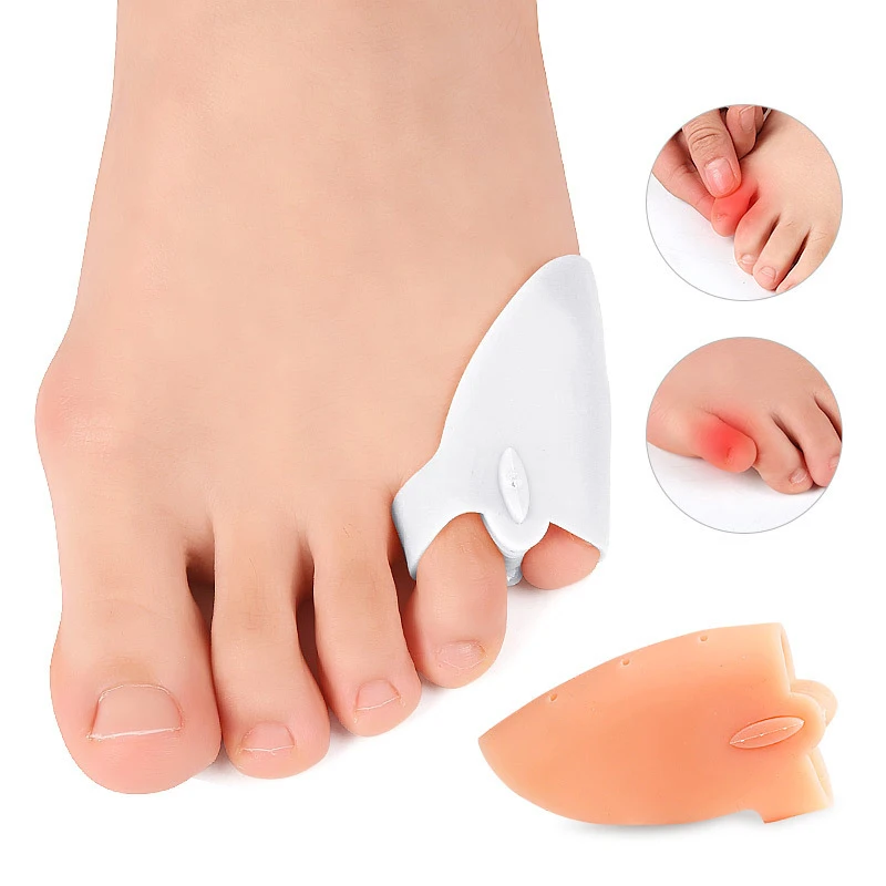 

1Pair Little Toe Thumb For Daily Use Silicone Gel Toe Bunion Guard Foot Care Finger Toe Separator Hallux Valgus Toe Separators
