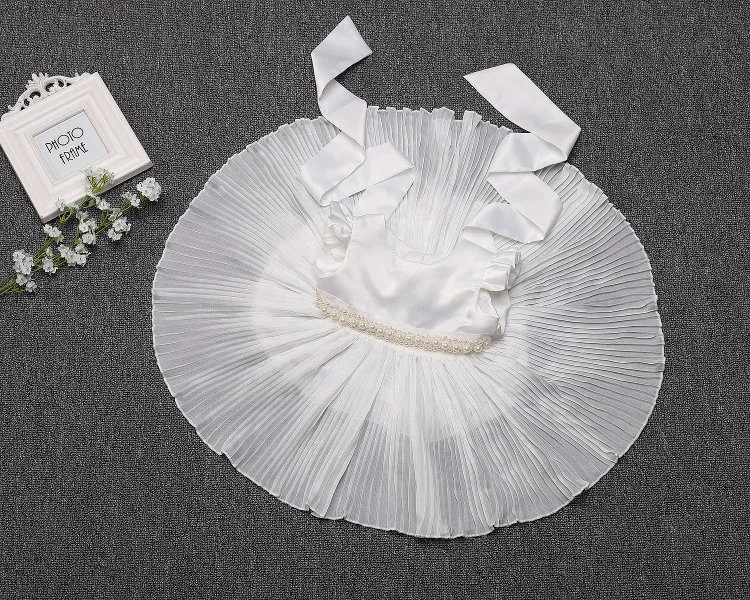 Детские одежды для крестин празднования первого дня рождения девочки шифоновое