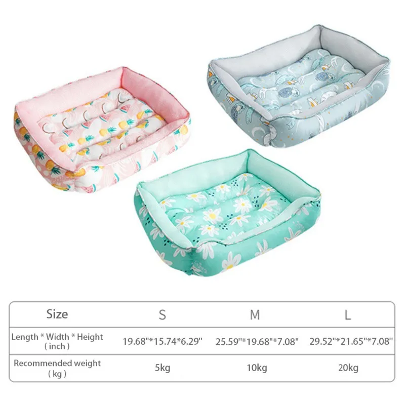 

Comfortable home pet supplies Square Kennel Teddy Pomeranian French Fighting Dog Mat Dog Bed Cat Litter Mat Pet Litter 2021 New