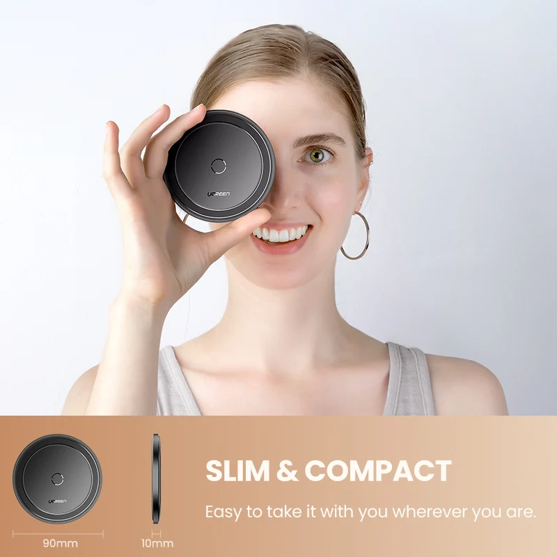 

Ugreen 10W Wireless Charger for iPhone 12 X Xs Xr Qi Fast Wireless Phone Charging Pad for Samsung S20 S10 Buds Xiaomi Airpods