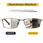 Очки для чтения 2021 прогрессивная фотохромная для мужчин и женщин с диоптриями многофокальные очки-очки для коррекции зрения, 1,0-4,0