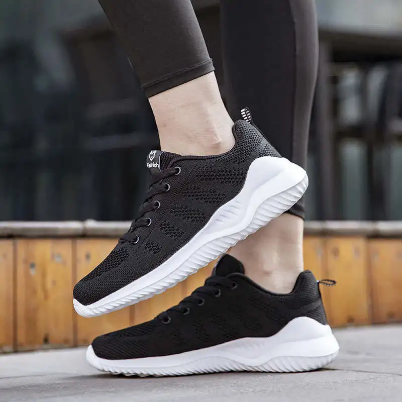 

Sports Shoes Sapatillas White Sneakers Woman Shock Absorber Sport Sneakers Woman International Brand Running Shoes Us 9 Tennis