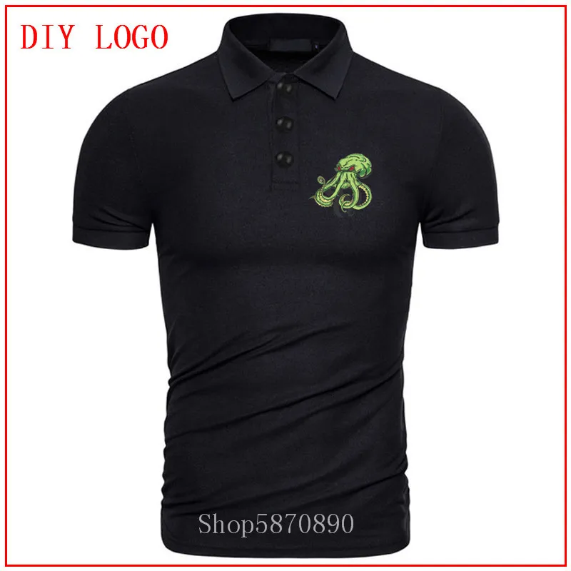 2020 Осьминог Левиафан kraken щупальца cthulu chtulhu морской Монстр camisetas polo hombre manga corta с