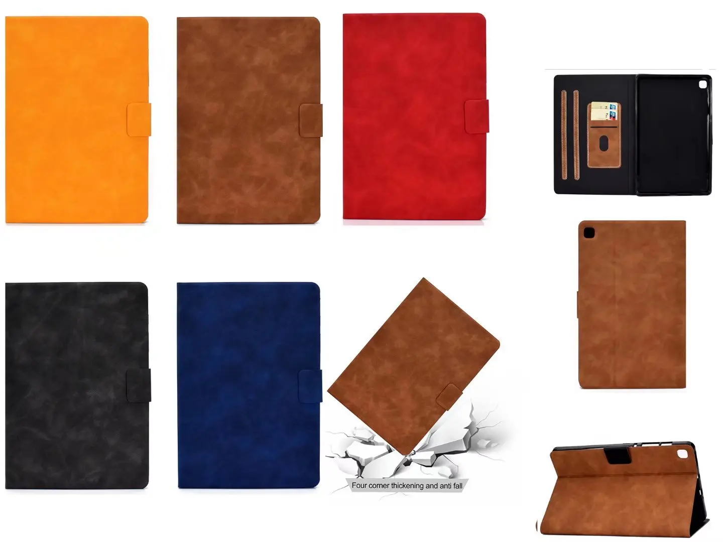 

Умный Мягкий ТПУ защитный чехол для сна, чехол для Samsung Galaxy Tab S6 Lite 10,4 дюйма, искусственная кожа + ручка P610