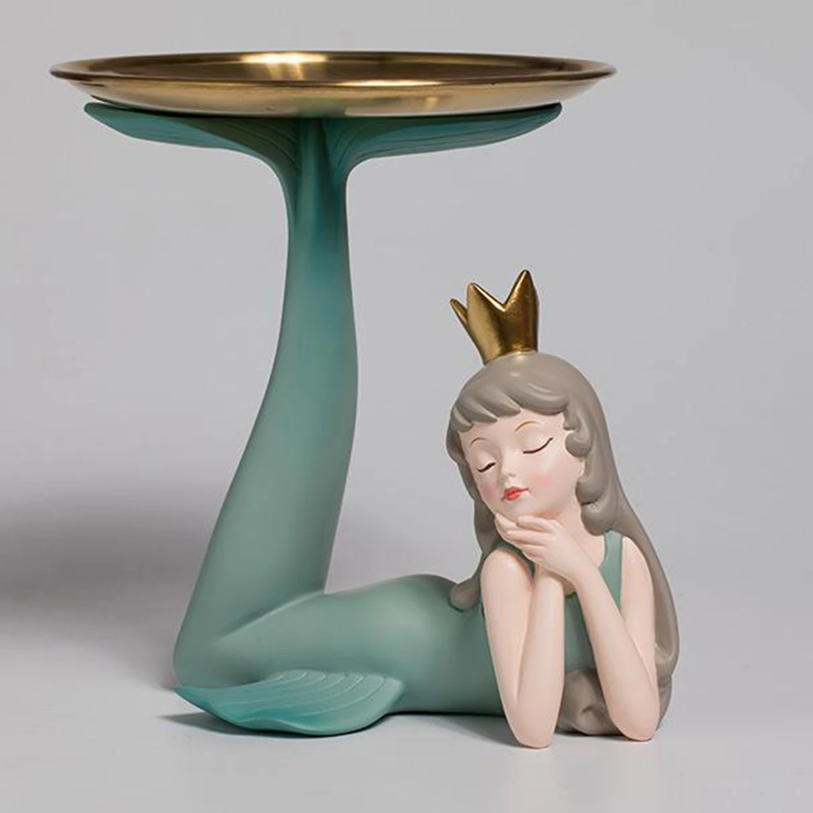 

Resin Statues Creative Mermaid Sculptures Miniature Figurines Craft Office Home Decoration Accessories