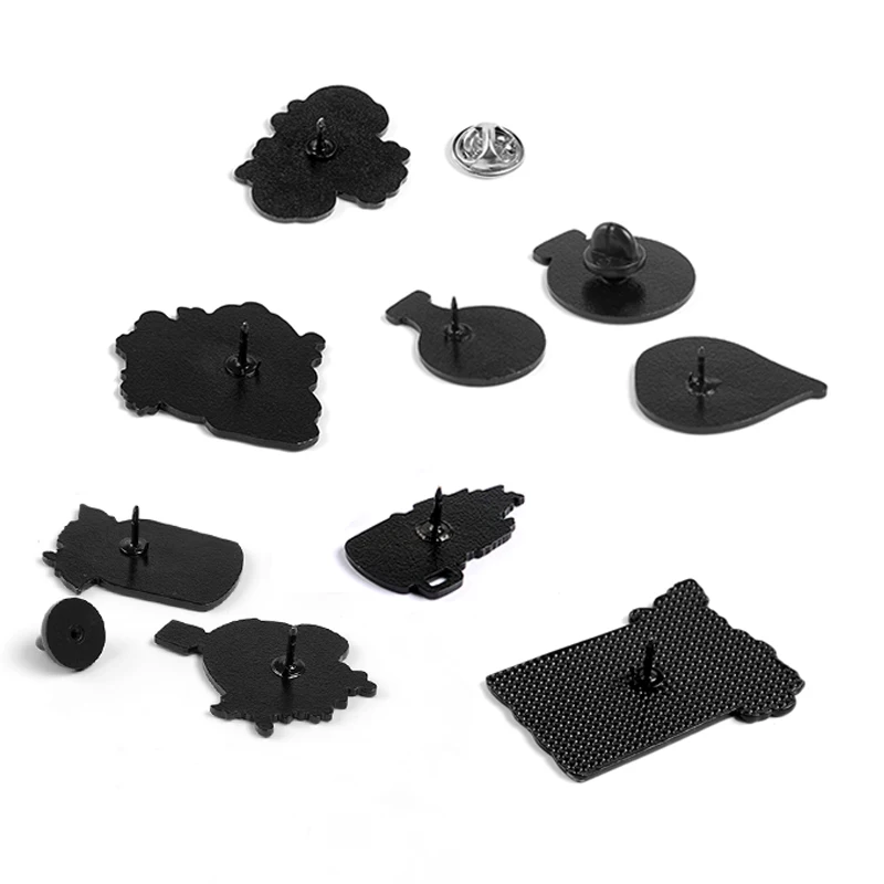 Панк растения Цветок Скелет Кости Череп песочные чашки эмалированная булавка