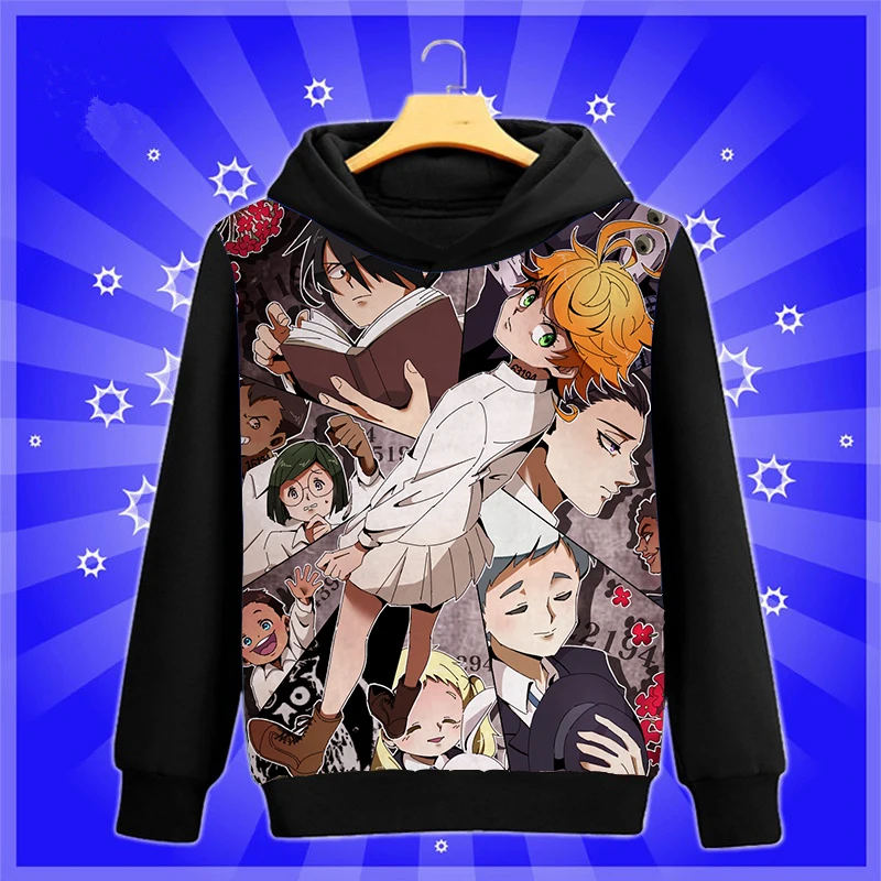 Аниме-Толстовка Manga The Promised Neverland Yakusoku no Neverland Norman cosplay Sweatshirt весна-осень мужские и женские пуловеры пальто