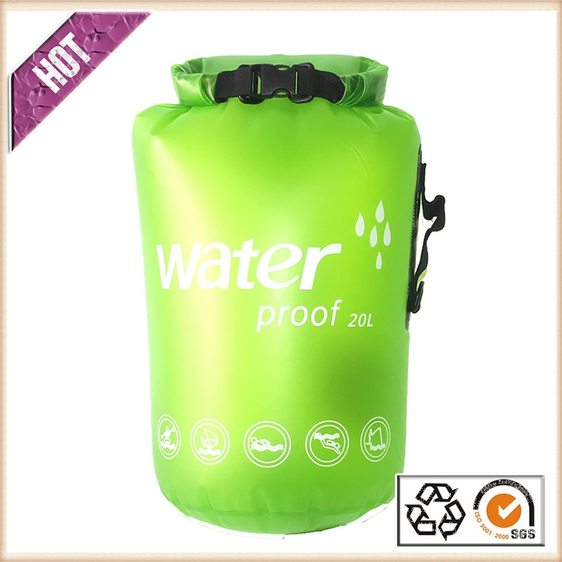 NUONEKO Rafting Waterproof Pvc Bag Outdoors Camping Equipment Trekking Tourism Hiking Fishing Shoulder Bucket Bag BAG07