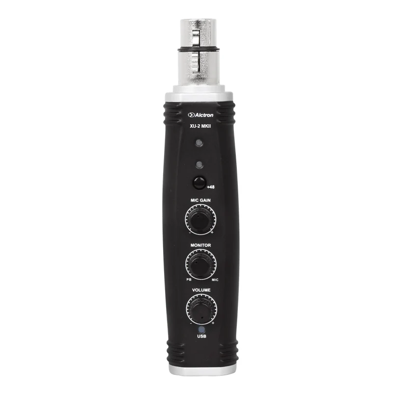 USB конвертер Alctron XU 2 MKII с XLR на компьютерный аудиоинтерфейс цифровой