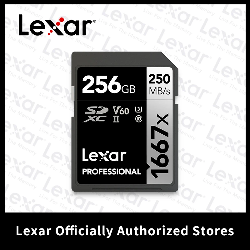 Lexar SD Card 64 Гб Высокое Скорость 250 МБ/с. UHS II V60 U3 Class 10 3D 4K HD видео Камера видеокамера