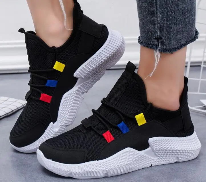 Туфли-Лоферы женские школьные сетчатые на платформе повседневные для лета 2020 |