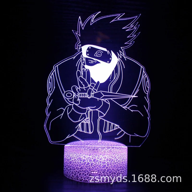 

Cartoon Figure NARUTO 3D LED Lamp 7 Colors Night Light Christmas Engraved Acrylic Gifts Touch Switches Light Children's toy