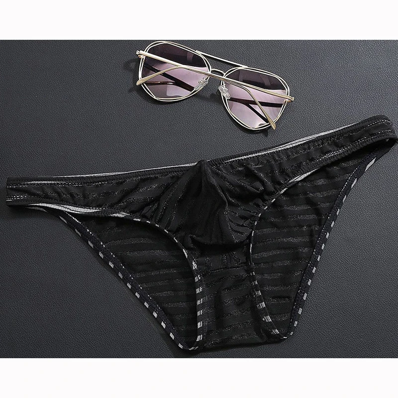 Для мужчин нижнее белье трусы с низкой посадкой дуга Чехол стринги Трусы бикини