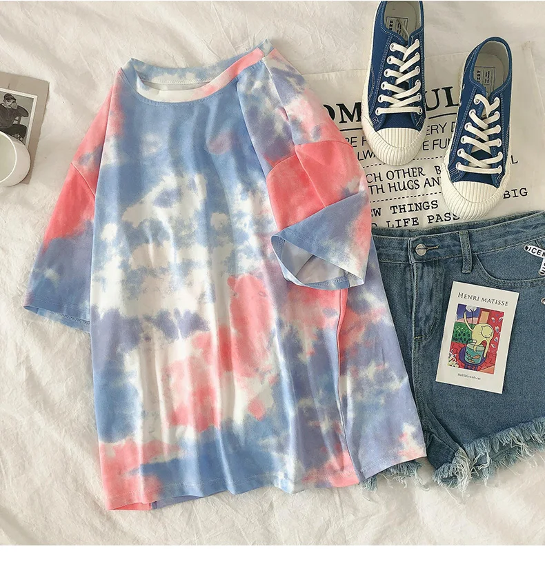 Свободная футболка с принтом в стиле Харадзюку для девочек 12 лет буквами и