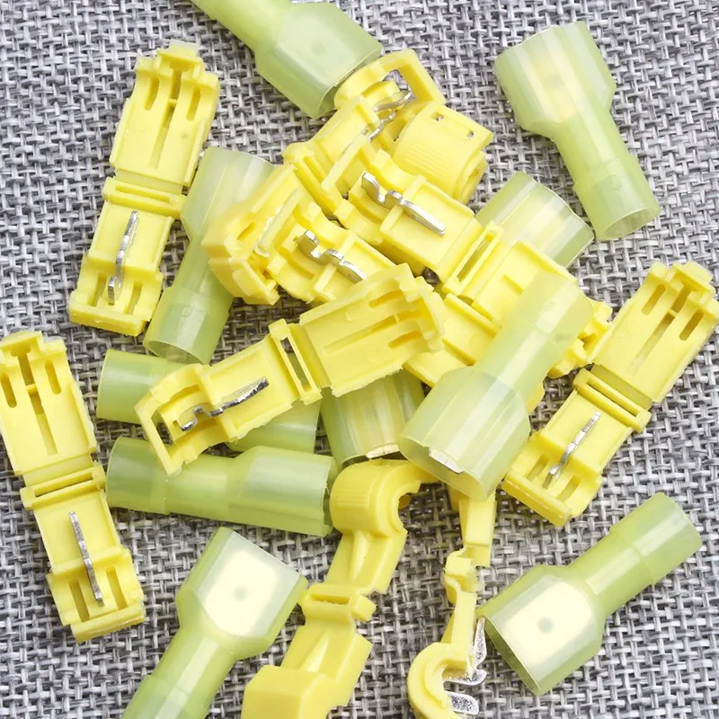 100 шт. скотч Быстрый замок сращивания провода разъем для 22-10 AWG электрический провод кабель обжимные клеммные блоки комплект проводников